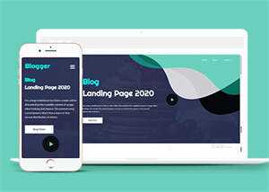 美食自媒体博客类网页模板源码-项目资源网