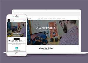 企业服务执行动态HTML网页模板下载-项目资源网