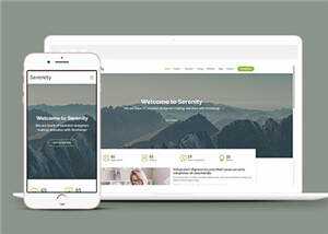 简约业务服务动态响应式网页模板-项目资源网