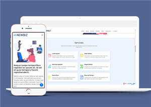 网络数字营销公司网页模板下载-项目资源网