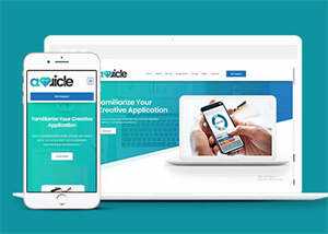 绿色APP创意设计网站模板源码-项目资源网