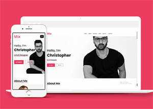 简洁设计团队介绍网站模板下载-项目资源网