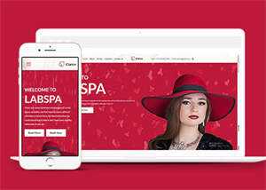 简洁女性护肤品牌企业网站模板-项目资源网