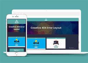简洁个性化404错误页模板源码-项目资源网