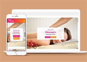 简洁女性Spa美容沙龙官网模板下载-项目资源网