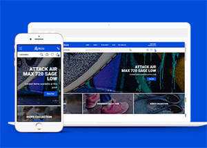 宽屏时尚运动鞋购物类网站模板-项目资源网