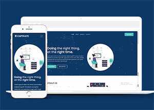 简洁公司项目投资类网站模板下载-项目资源网