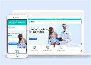 宽屏医院医生介绍类网站模板下载-项目资源网