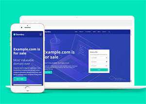 宽屏域名服务代理商HTML5模板下载-项目资源网