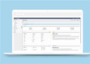 蓝色公司Bootstrap后台源码模板下载-项目资源网