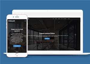 商业团队项目展示响应式网页模板-项目资源网