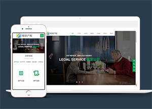 宽屏合同纠纷知识产权类网站模板-项目资源网