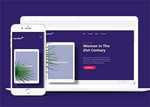 响应式电子书企业官网网站模板-项目资源网