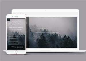 简洁公司产品动态单页面响应式网页模板下载-项目资源网