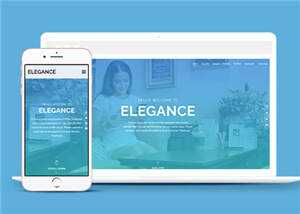 简洁服务展示动态公司响应式网页模板下载-项目资源网