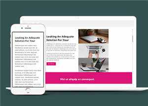 简洁商务创造营销服务响应式网页模板下载-项目资源网