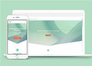 简洁商城运营管理响应式网站模板下载-项目资源网