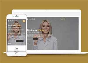 宽屏商业信贷服务公司响应式网站模板下载-项目资源网