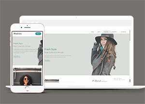 新颖时尚女装品牌企业网站模板-项目资源网