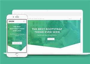 宽屏绿色产品信息展示响应式网站模板下载-项目资源网