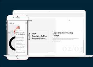 宽屏创意展示动态响应式网站模板下载-项目资源网