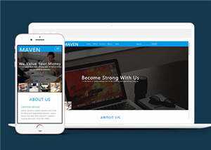 简洁企业咨询服务展示HTML网页模板下载-项目资源网