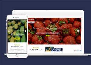 响应式果蔬大棚企业源码模板下载-项目资源网