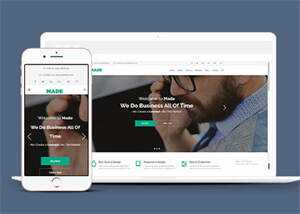简洁商务印刷广告设计网站模板-项目资源网