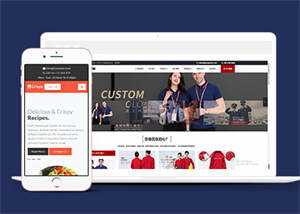 宽屏美食DIY制作网站模板下载-项目资源网