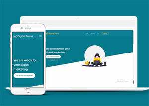 宽屏保险公司客户服务网站模板-项目资源网