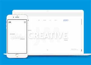 白色设计师个人作品集模板下载-项目资源网