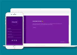 紫色全屏个人简历网页模板下载-项目资源网