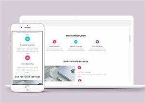 产品营销信息展示HTML网页模板下载-项目资源网