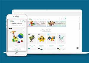 简约儿童玩具商店html模板下载-项目资源网