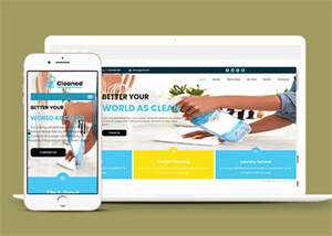 消毒液洁具企业响应式网站模板-项目资源网