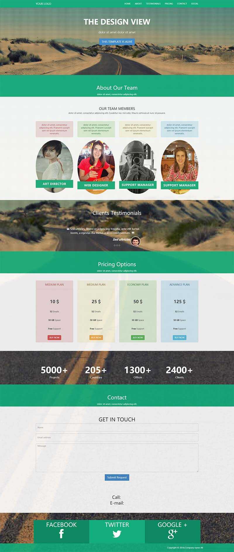 绿色企业邮箱销售单页面网站HTML5模板-项目资源网