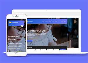 在线教育课堂HTML5网站模板-项目资源网