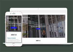 简洁数字营销类公司网站模板-项目资源网