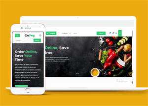 简洁生活食品电商类网站模板下载-项目资源网