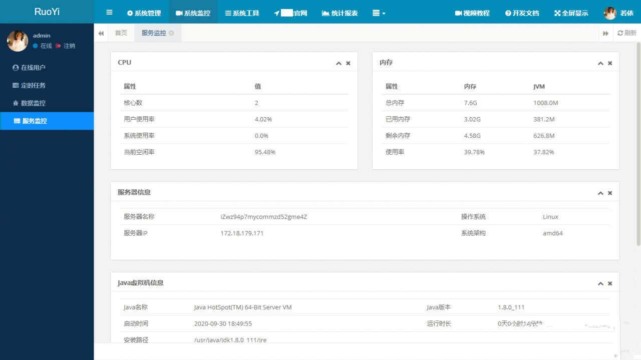RuoYi若依管理系统最新版 基于SpringBoot的权限管理系统-项目资源网