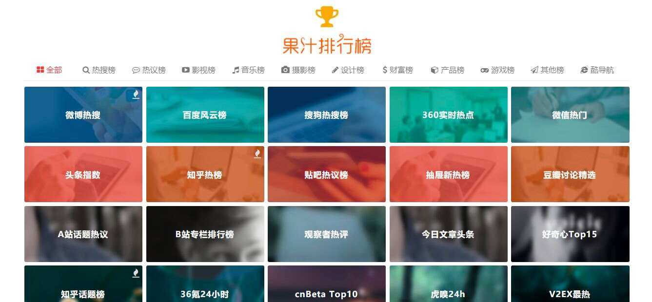 精美网址导航及热点热搜影视排行榜源码-项目资源网