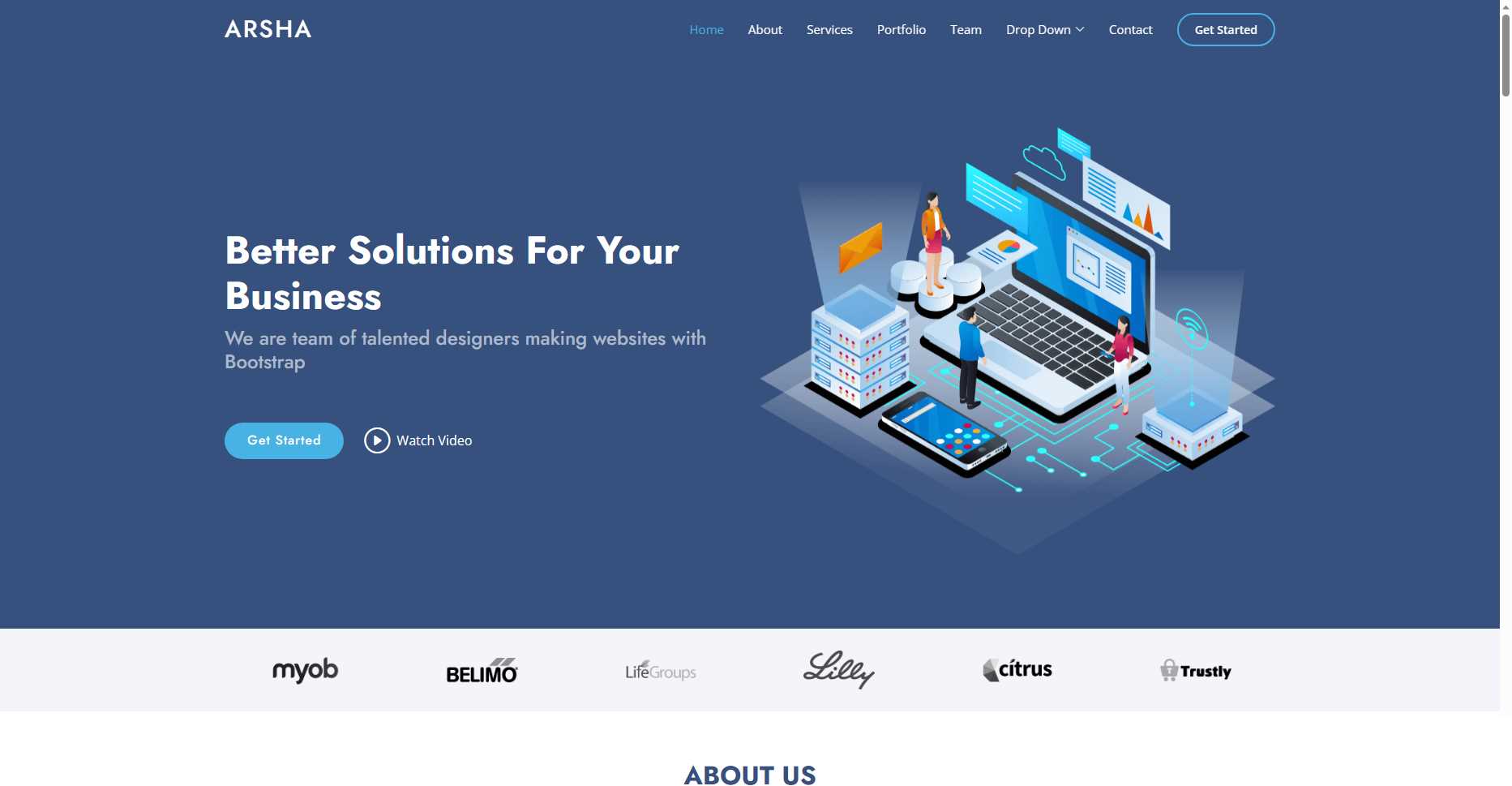 bootstrap模板分享可用于企业站等多种网站都实用-项目资源网