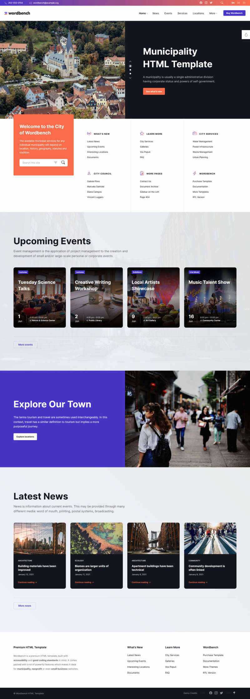 响应式本地生活社区类网页html模板-项目资源网