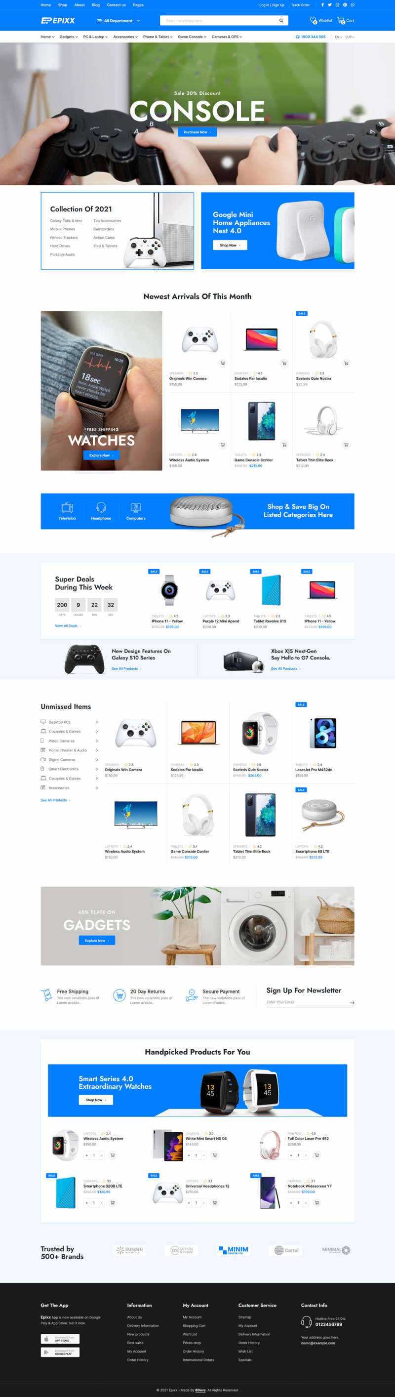 数码产品电子商务HTML响应式模板-项目资源网