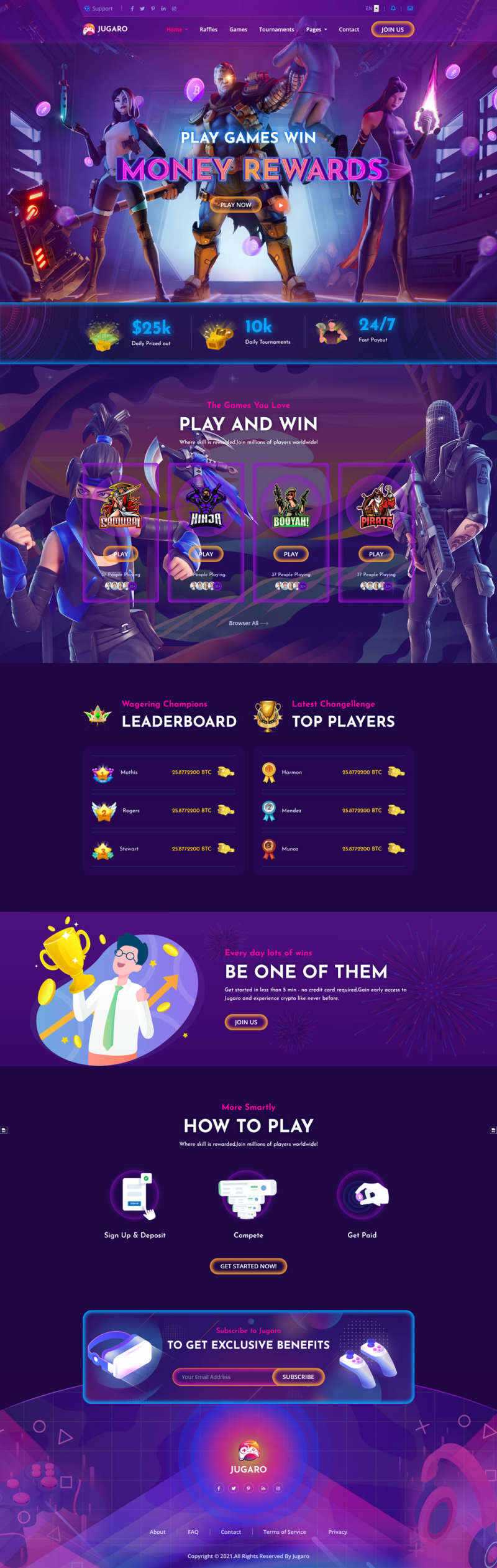 bootstrap响应式电子竞技游戏官网HTML模板-项目资源网