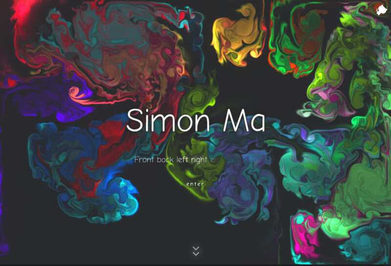 炫彩流光下拉翻页引导页html模板-项目资源网