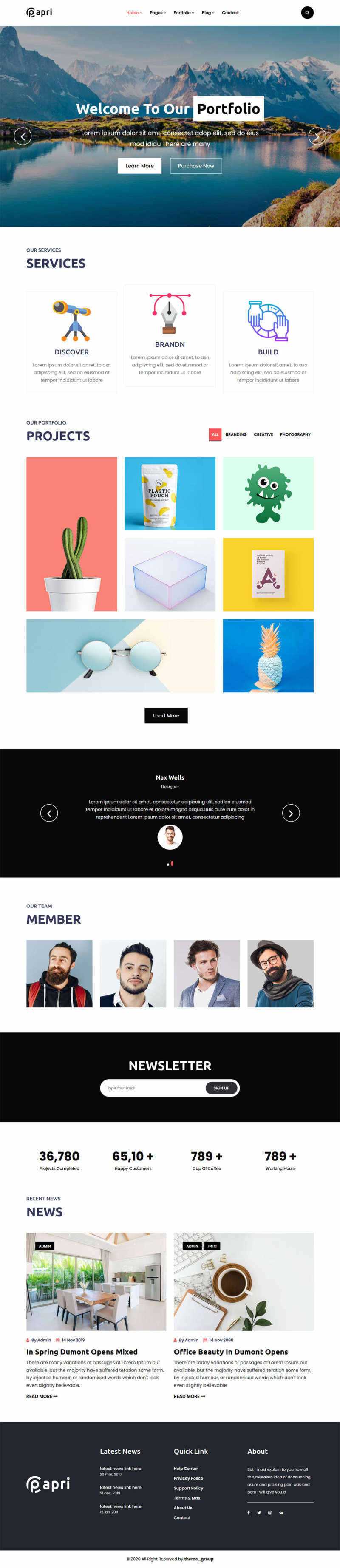 bootstrap多功能的企业介绍展示html5模板-项目资源网