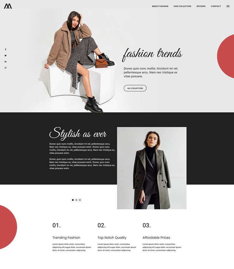 欧美时尚服饰网站html5模板-项目资源网