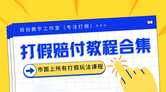 2023年全套打假合集,集合市面所有正规打假玩法-项目资源网
