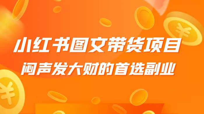 小红书图文带货项目：利润非常巨大，闷声发大财的首选副业-项目资源网